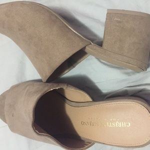 Christian Siriano Tan Wedges